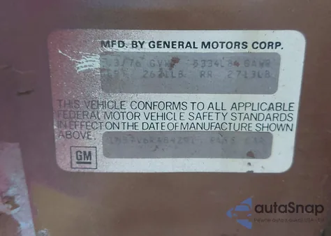 1976 Chevrolet Monte Carlo from USA, damaged, VIN 1H57V6R484291